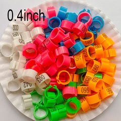 100pcs Poultry Foot Ring for Bird Identification, Chickens, Pigeons