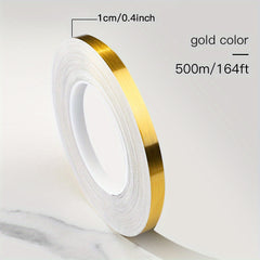 Golden & Silver Self-Adhesive Tile Sticker Tape for Floor & Wall Gap Seal Strip