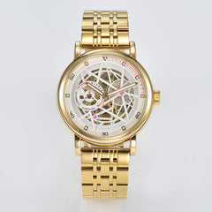KUERST Men's Double Press Butterfly Buckle Automatic Mechanical Watch