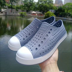 Women's Hollow Out Flat Shoes Round Toe Slip On Shoes