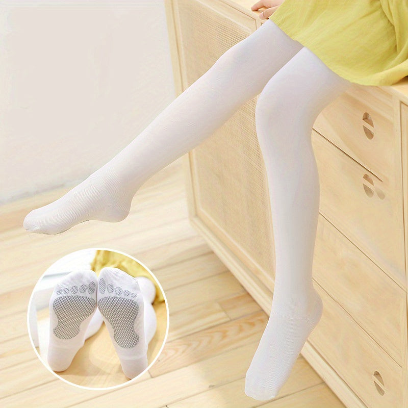 Kids Plain Pantyhose Dancing Socks Comfortable