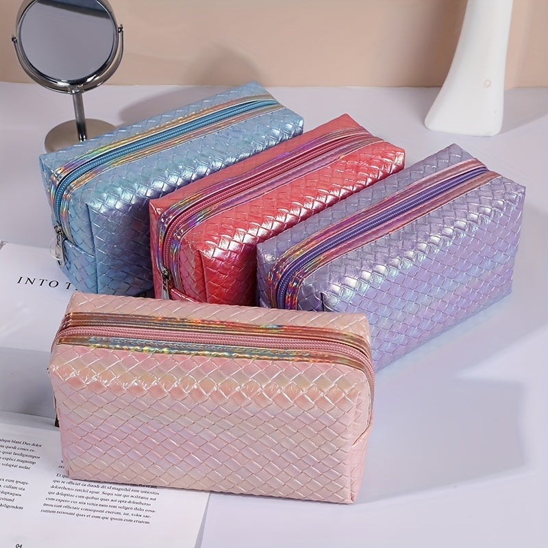 Laser Makeup Bag Zipper Storage Bag Toiletry Wash Bag