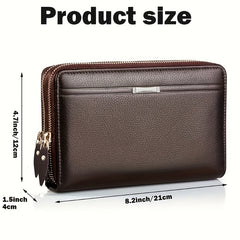 Men's Business Long Wallet Clutch Bag Handbag Phone Bag