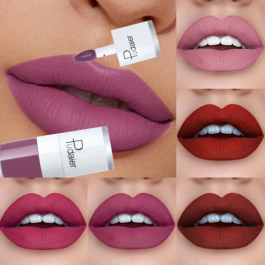 High Pigmented Matte Lip Glaze Long Lasting Non Smudge Lipstick