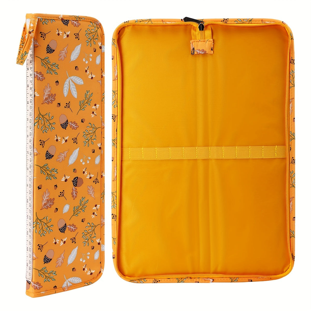 Knitting Needles Case Organizer Zipper Bag Travel Crochet Hooks Storage