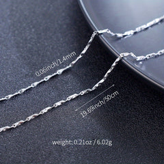 S925 Men's Hip Hop Sterling Silver Necklace Chain Variety