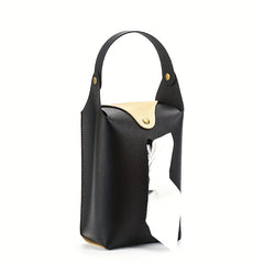 Car Tissue Bag Leather Storage Box