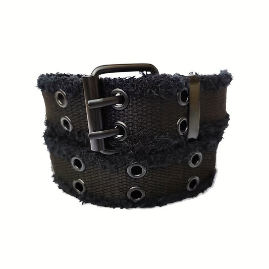 Double Hole Sports Belt Pin Buckle Heavy Duty Belt
