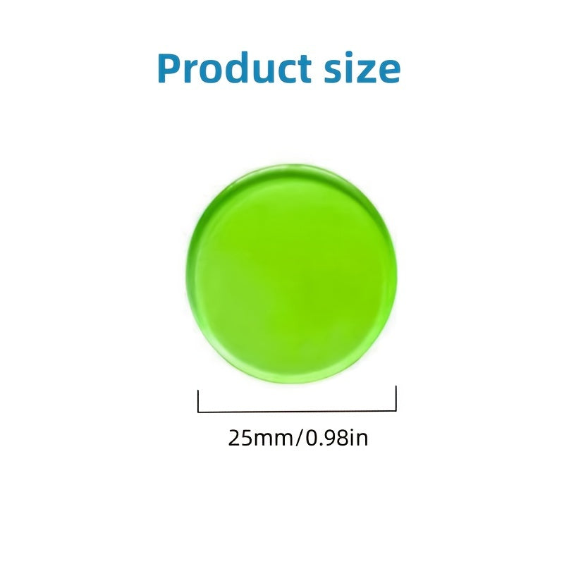 50pcs 25mm Transparent Counting Discs 10 Colors Early Education Teaching Aids