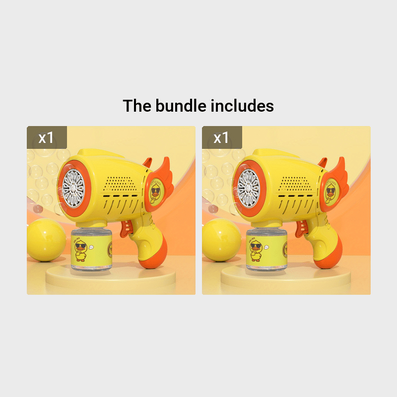 Duck Bubble Machine Handheld Outdoor Toy for Kids