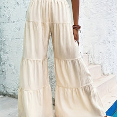  High Rise Wide Leg Trousers