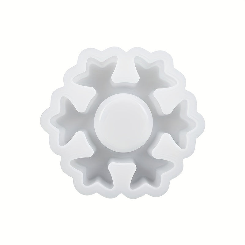 Snowflake Candle Holder Silicone Mold - DIY Christmas Decor