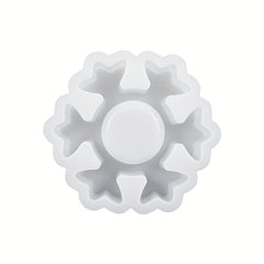 Snowflake Candle Holder Silicone Mold - DIY Christmas Decor