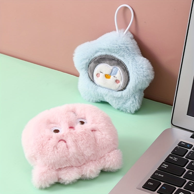 Cartoon Hand Warmer Mini Plush Self-heating Bag