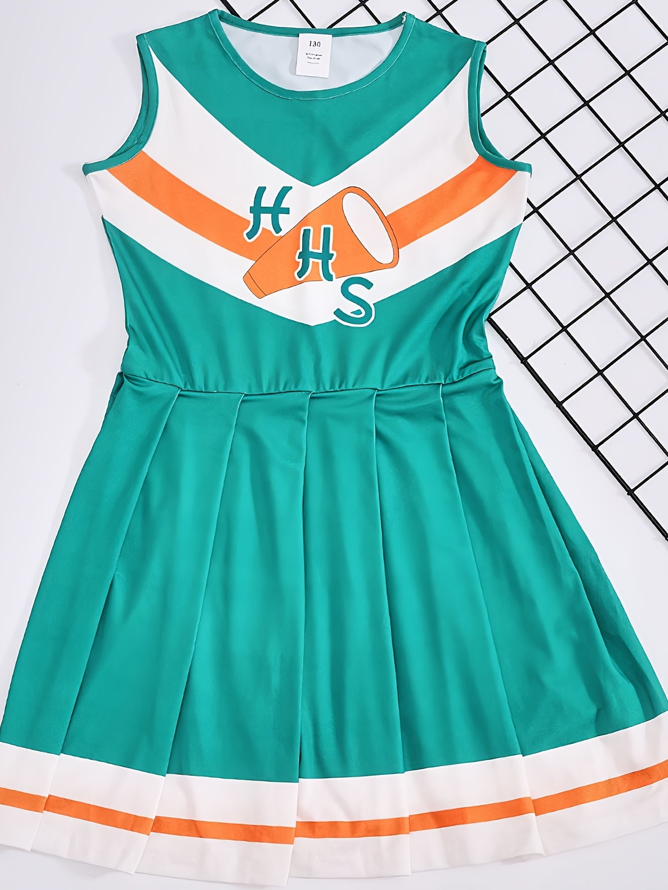 Girls Sleeveless Cheerleading Dress For Sports Performance