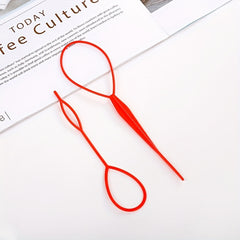15pcs Topsy Tail Hair Tool Hair Braid Accessories Ponytail Maker Updo Hair Loop