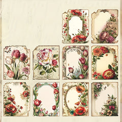 30 Sheets Plant & Animal Decoration Craft Paper for Scrapbooks DIY Collage Backg
