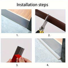 Self Adhesive PVC Floor Edge Strip Anti Collision Door Threshold Strip