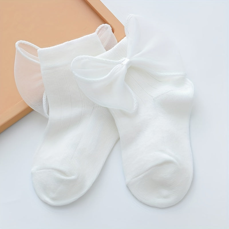 Baby Lace Socks Bow Knot Cotton Blend for Girls