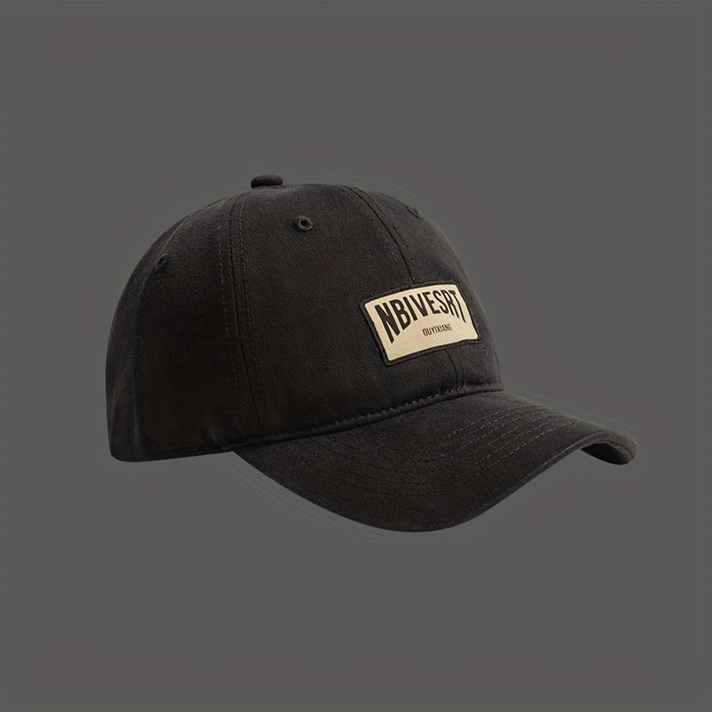 Japanese Retro Soft Top Baseball Cap Patched Sunshade Peaked Cap