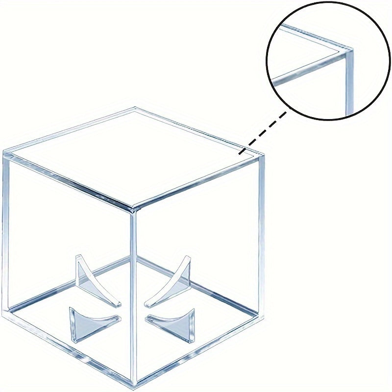 Baseball Display Case UV Protective Acrylic Cube Holder Clear Box
