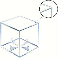 Baseball Display Case UV Protective Acrylic Cube Holder Clear Box