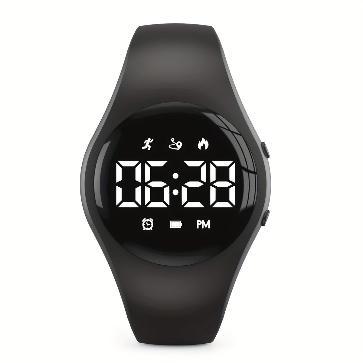 Outdoor Sport Kids LED Digital Watch with Step Counter Calories Distance Tracker