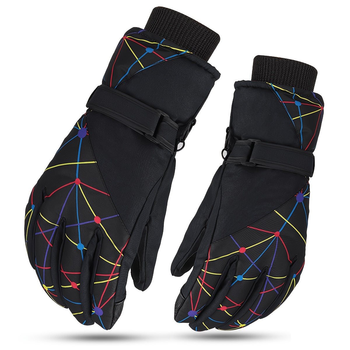 Kids Skiing Gloves Waterproof Windproof Snowboard Gloves