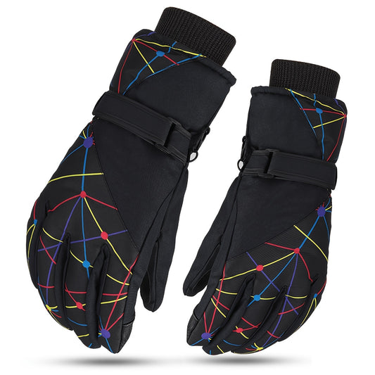 Kids Skiing Gloves Waterproof Windproof Snowboard Gloves