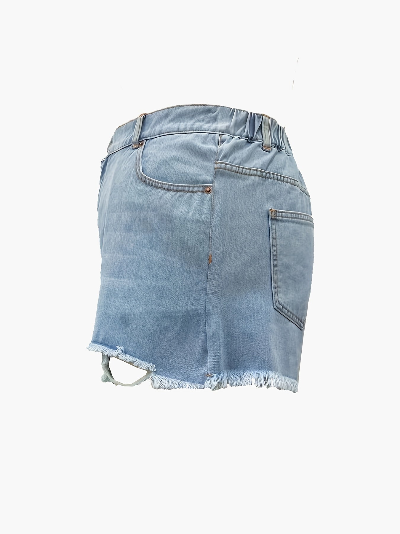  Casual Denim Shorts With Pockets