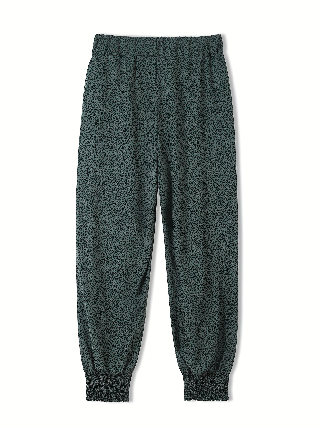  Women's Leopard Print Jogger Trousers