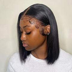 Kids Dress Up Wigs 180 Density HD Lace Front Bob Wig Human Hair Wig