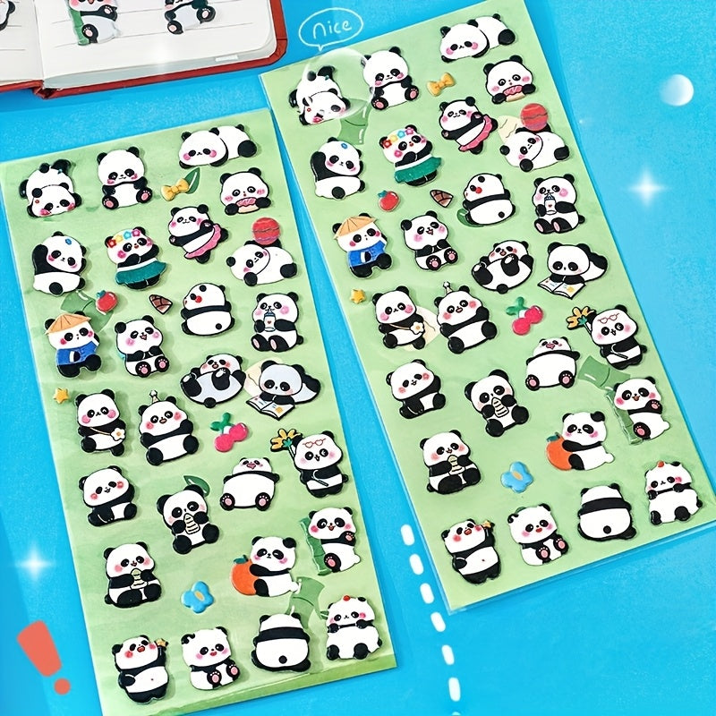 Cute 3D Panda Bubble Stickers Self Adhesive Decals for DIY Phone