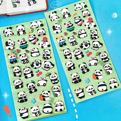 Cute 3D Panda Bubble Stickers Self Adhesive Decals for DIY Phone