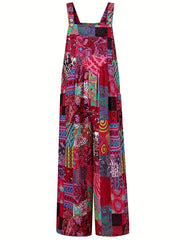 Wide Leg Overall Jumpsuit for Women
