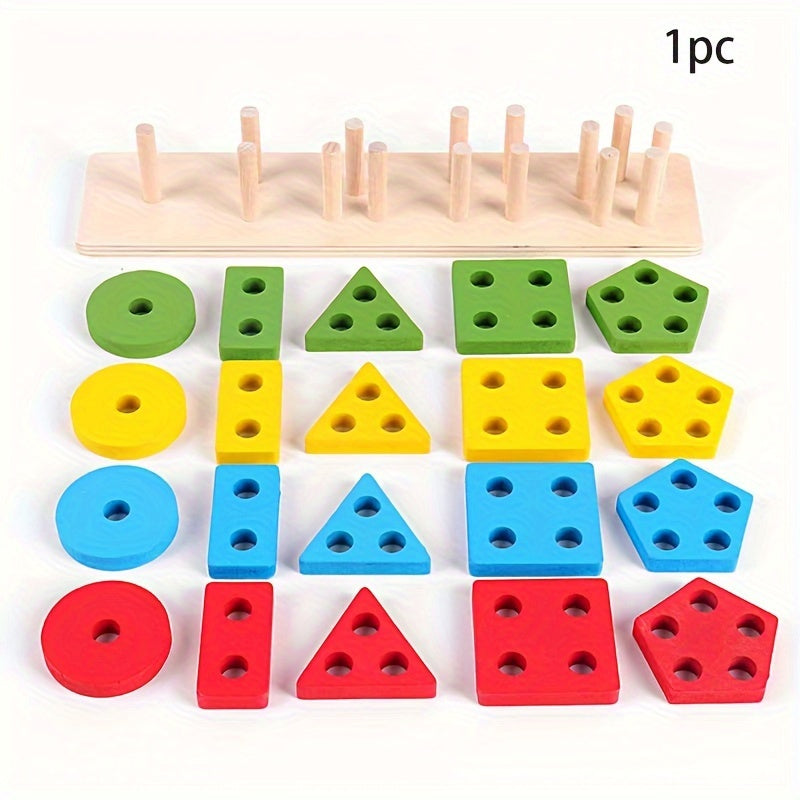 Montessori Wooden Sorting Stacking Toys