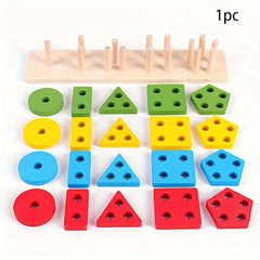 Montessori Wooden Sorting Stacking Toys