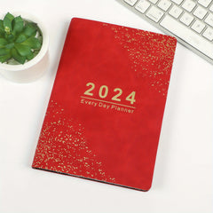 Daily Schedule Book Soft Leather Calendar Book Plan Book