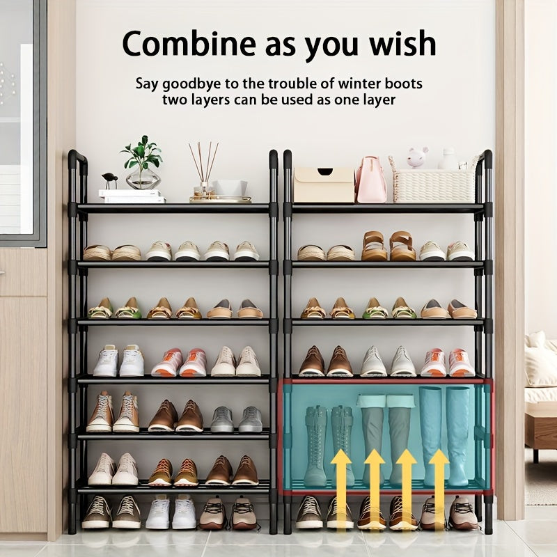 Household Shoe Storage Rack Large Capacity Space Saving Organizer
