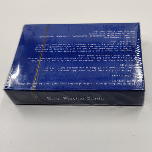 Windows Error Proof Playing Cards - Fun & Stress Card Game