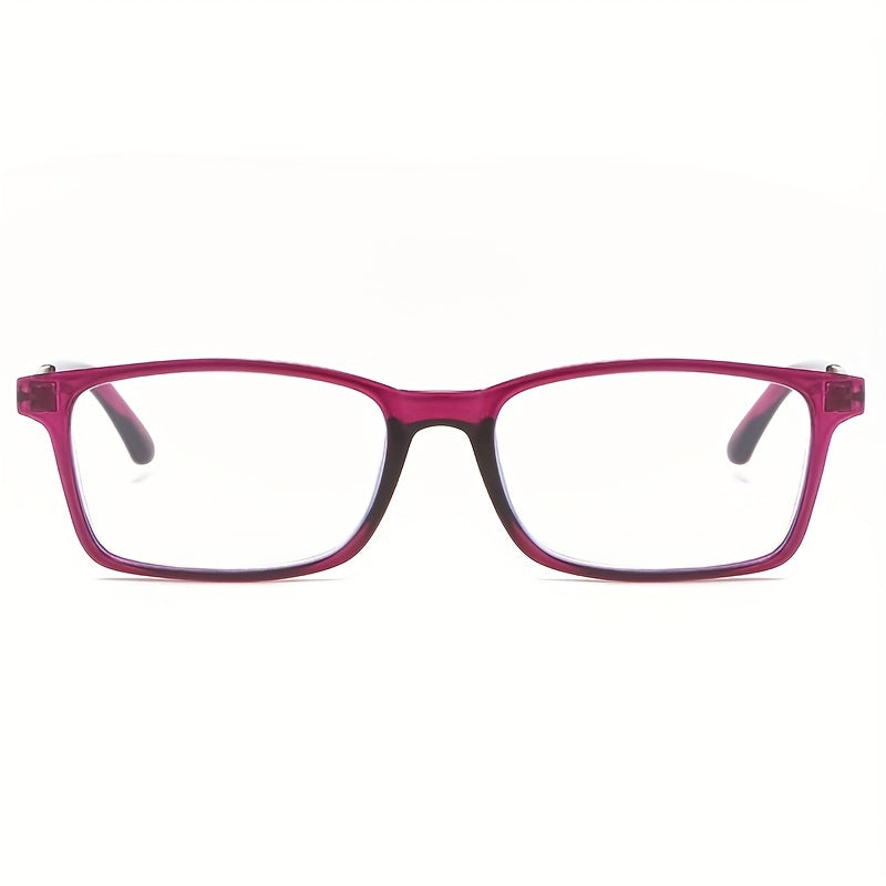 Light Blocking Reading Glasses Classic Jelly Square Anti Eyestrain