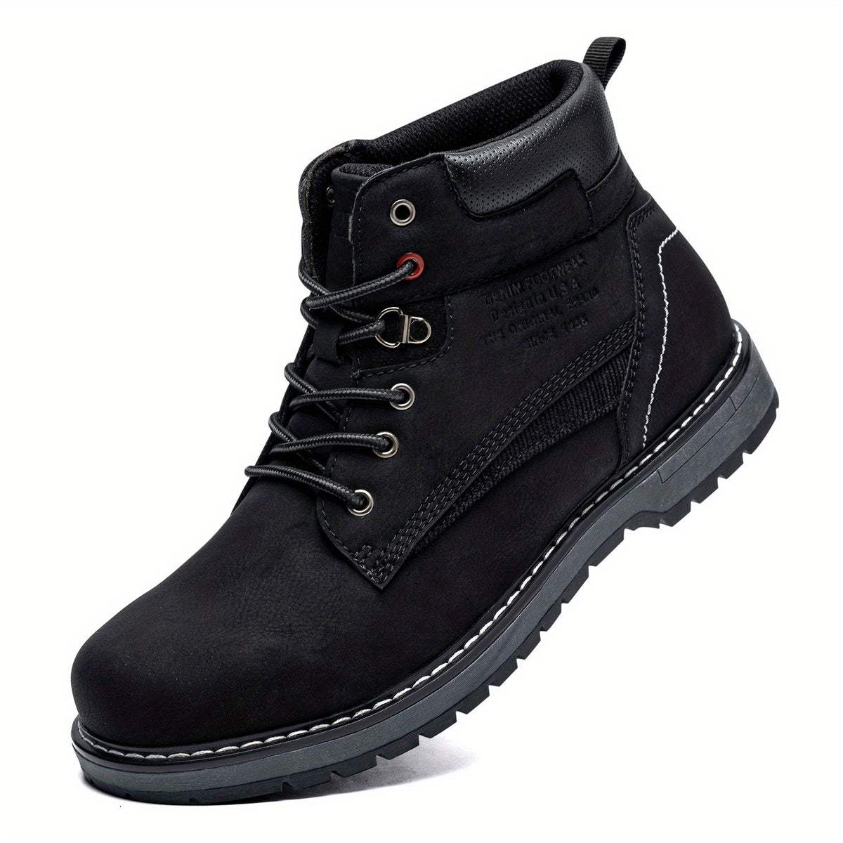 Men's Waterproof Hiking Boots Anti-Skid Lace-Up Shoes