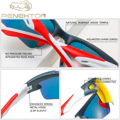 Dust-proof Sports Sunglasses Classic Frame Colorful Film Driving Mirror