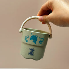 Stackable Water Play Bucket Fun Toy for Kids - 4 Colors