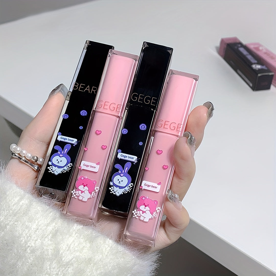 Pink Shell Mirror Lip Glaze Film Forming Non Drying Lipstick