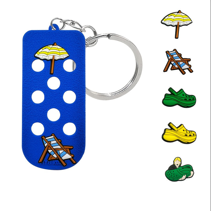 Silicone DIY Keychain Cartoon Party Decoration Widgets Children's Accessories