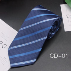 Men's Striped Jacquard Polyester Silk Tie