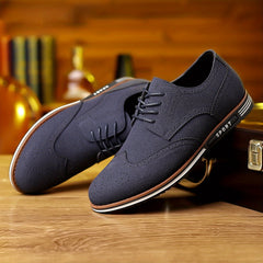 Men's Brogue Wingtip Derby Shoes Lace up Formal Dress Shoes