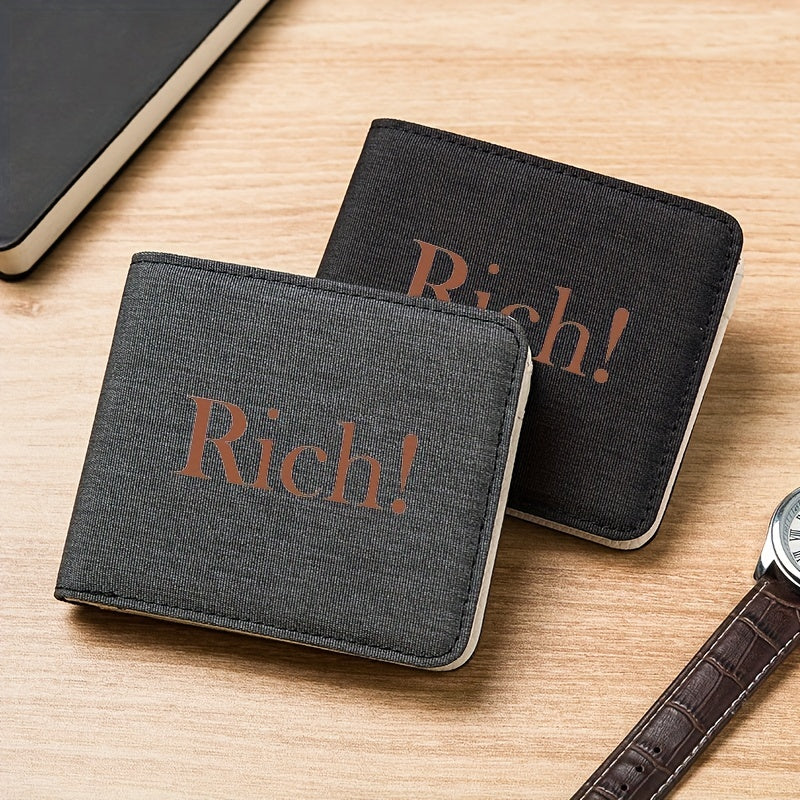 Men's Business Wallet card Slot RICH Solid Wallet