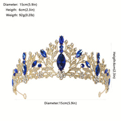 Rhinestone Decor Headband Crown Wedding Headband Crystal Bridal Headband